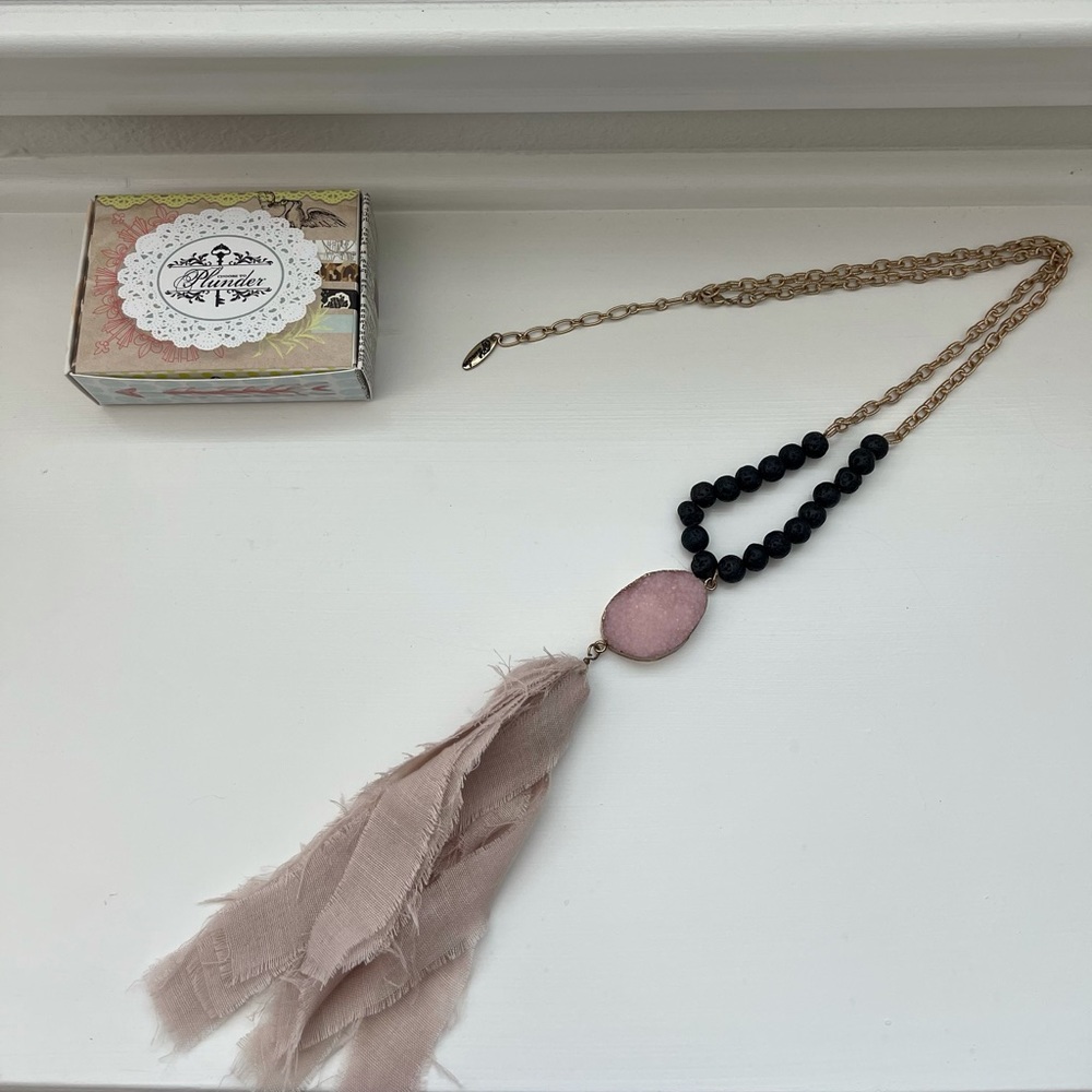 Plunder Pink Stone Necklace